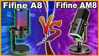Fifine Ampligame A8 vs Fifine Ampligame AM8 - Best Gaming Microphone 2023