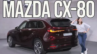 Mazda CX-80 Premiere: wie man ein Auto elegant verlängert und der Innenraum gewinnt - Autophorie