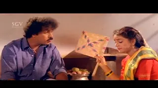 ಉಪ್ಪಿನ್ ಕಾಯ್ ಹಾಕ್ಲಾ? ಈಗ್ಲೇ ಹೊಟ್ಟೆ ಉರೀತಯಿದೆ | Halli Mestru Kannada Movie Comedy Scene | Ravichandran