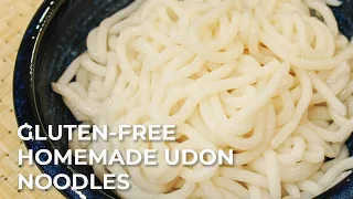 Easy Homemade Gluten Free Udon Noodles (グルテンフリーうどんの作り方)