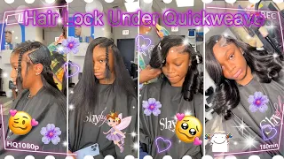 Side Part Transformation!🙆🏽‍♀️Quick Weave Soft Bundles w/Leave Out Ft.#ELFINHAIR Naturalstyle