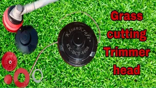 Grass Cutting Trimmer Head fitting | Grass Cutting Trimmer Wire repairing video |