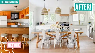DIY Kitchen Renovation with FABULOUS before and after! | Lake House Makeover | The DIY Mommy