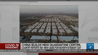 China builds new quarantine centre