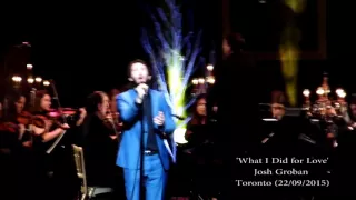 Josh Groban Stages Concert: "What I did For Love"