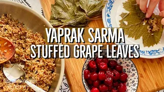 Turkish Stuffed Grape Leaves Yaprak Sarma / Dolma - Vegan Recipe