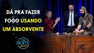 Danilo aprende a fazer fogo de forma primitiva | The Noite (15/05/24)