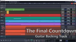 Final countdown Backing Track for Guitar | no vocals and guitars | Europe | Traction Waveform