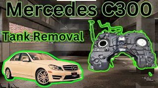 2009-2014 Mercedes-Benz C300-C350 Fuel tank removal / how to replace a fuel tank