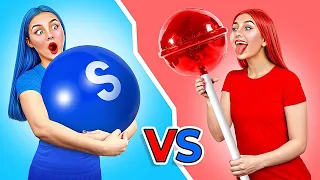 Desafío de Comida Roja vs Comida Azul | Momentos Divertidos por Mega DO Challenge