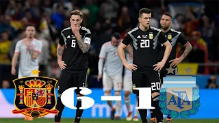 Spain vs Argentina 6-1 Extended Highlights & Goals 27.03.2018 Friendly Match HD