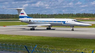 Руление и вылет Ту-134УБЛ RF-66039 из аэропорта Минск / Minsk Airport