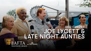 Joe Lycett is VERY happy (and hot) with his Elizabeth I style | BAFTA TV Awards