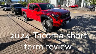 2024 Tacoma TRD Off-Road short term ownership review Part 1 see description for part 2