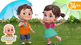 barish aayi cham cham cham - hindi poems - hindi rhymes for children by jugnu kids