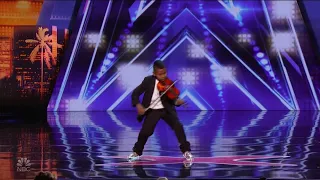 11-year-old violinist, cancer survivor earns Simon's golden buzzer on America's Got Talent