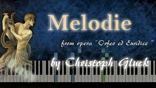 Gluck - Melodie (Orfeo ed Euridice) - Piano Tutorial