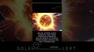 SOLAR STORM ALERT: GIGANTIC SUN HOLESPEWING POWERFUL SOLAR WINDS AT EARTH #shorts #space