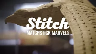 Matchstick artist creates the iconic 'Star Wars' Millennium Falcon