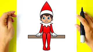 How to DRAW the ELF on the Shelf