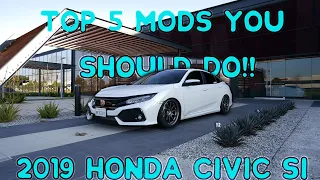 TOP 5 MODS YOU SHOULD DO TO YOUR HONDA CIVIC!! | TENTH GENERATION