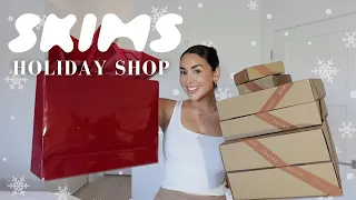 HUGE SKIMS HOLIDAY SHOP TRY ON HAUL & REVIEW