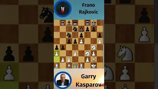 Garry Kasparov vs Frano Rajkovic #shorts