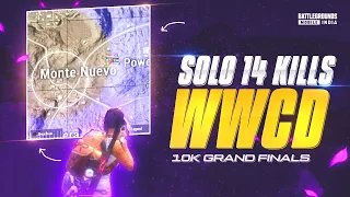 Solo 14 kills in 10k grand finals🔥| 1v4 Autobotz esports | IGL POV | iPhone 13 |