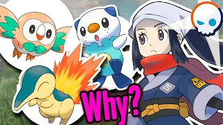 Why Oshawott, Rowlet, and Cyndaquil? 💦🍃🔥 Pokemon Legends Arceus | Gnoggin