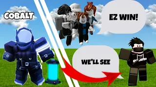 I destroyed everyone with COBALT KIT! (Roblox Bedwars)