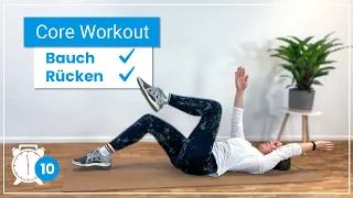 10 Minuten Core Workout ✅ Stärke Bauch & Rücken mit diesen Übungen!