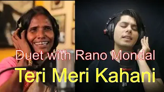 Duet with Ranu Mondal Teri Meri Kahani Live Himesh Reshammiyasong by shoeab ahmad
