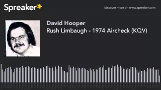 Rush Limbaugh - 1974 Aircheck (KQV)