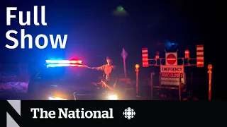 CBC News: The National | Officer killed, Travel backlog, Ukrainian audiobooks