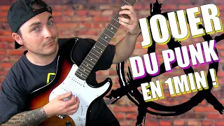 COURS DE GUITARE : APPRENDRE LE PUNK EN 1 MINUTE ?! (Débutant)