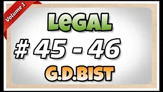 # 45 - 46 | 105 wpm | Legal | G.D.Bist | Volume 1
