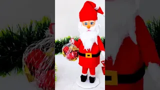 DIY Santa Clause Making #christmasdecor #bestoutofwaste #craft  #shorts #ytshorts #santaclausmaking