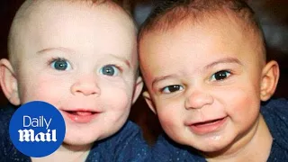 Adorable twin boys born with different skin tones - Daily Mail