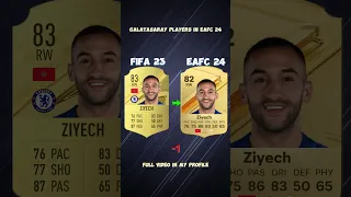 Galatasaray players in FC 24 #fifa #football #chelseafootballclub #austor #soccer