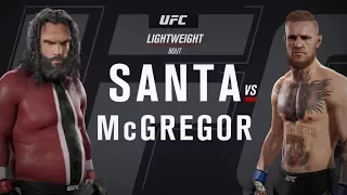Bad Santa vs. Conor McGregor (EA Sports UFC 2) - CPU vs. CPU - Crazy UFC 👊🤪