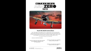 Build Mitsubishi Zero A6M stages 62,64,68,70 Pack 8 from Agora