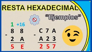 RESTA HEXADECIMAL - Ejemplos Resueltos #1 ✔ 💥