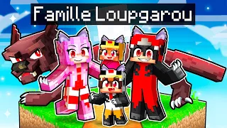 Adopté par une FAMILLE de LOUP GAROU sur Minecraft !