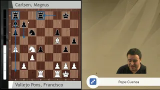 Paco Vallejo vs. Magnus Carlsen | GRENKE Chess Game of the day