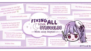 || Fixing ALL your Struggles when using ibisPaint X ! 🌸 || tips & tricks || Officxal Gwen