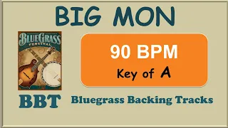 Big Mon 90 BPM bluegrass backing track