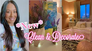 New! CLEAN & DECORATE WITH ME! |CLEANING MOTIVATION | @ashleijaaron