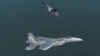 空自F-15J(SJ)VS中国空軍殲撃11A　F-15JvsJ-11A【DCSWorld】