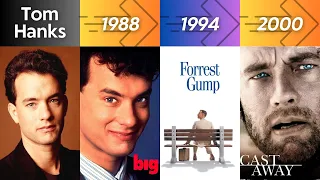 Tom Hanks Evolution - Every Movie from 1980 to 2023