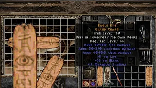 Cách ghép charm cam tăng damage Diablo 2 Fury Within, craft charm diablo 2